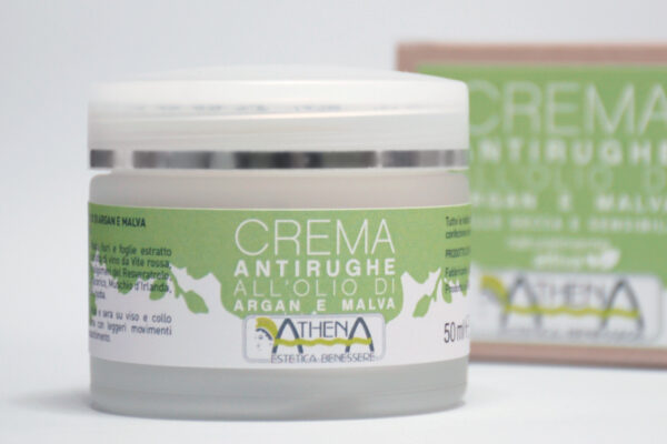 Athena Estetica, Crema antirughe all'olio di Argan e malva